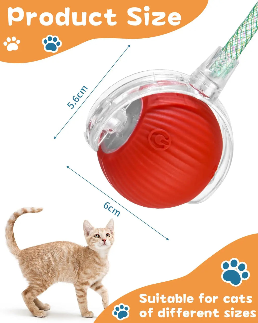 🐾 Smart Interactive Pet Toy Ball